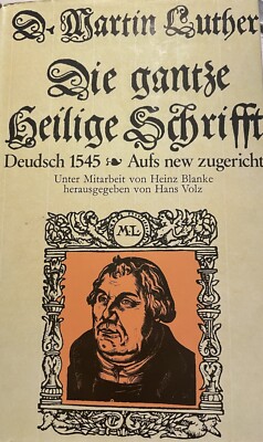 D. Marin Luther ''Die gantze heilige Schrifft'' Deudsch 1545 antiquarisch 3 Bücher