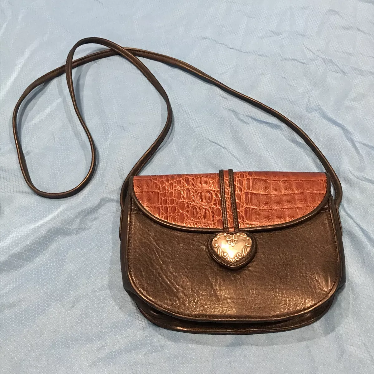 brighton one world purse leather Black Brown eBay
