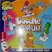 Doodle Delirium di Crayola Games 'Doodling, Modelling & Indovining Game' (8+) -NUOVO