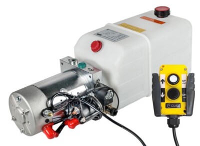  Hydraulikaggregat 7L, Hydraulik Pumpe 24V 180 bar 2000W LKW, Kipper, Anhänger