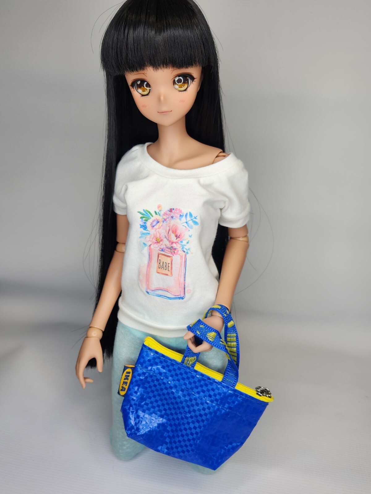Bjd Smart Doll Or Volks Dollfie Dream Accessory Tote/shopping Bag From Ikea