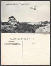 Old Aviation Postcard - France, Airplane - Marconnet and Fequant in Air