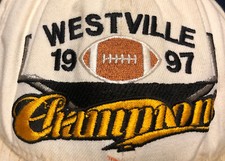 Westville HS IL IN OK 1997 State Football Champions New Era Hat Cap Made in USA