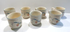 Lot of 7 International Stoneware Geese Mugs Coffee Cups