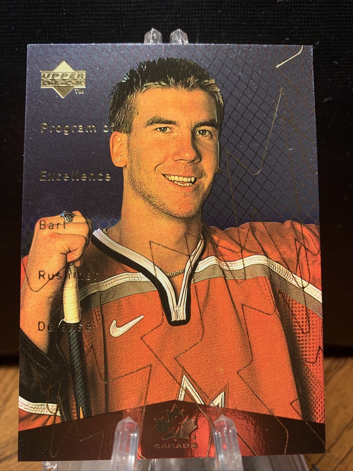 1998-99 Upper Deck Gold Reserve #398 Bart Rushmer PE Rookie Hockey Card 