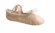 Pink Ballet Shoes Dance Shoe - Full Leather Sole Child & Adult Sizes Ballet Pump