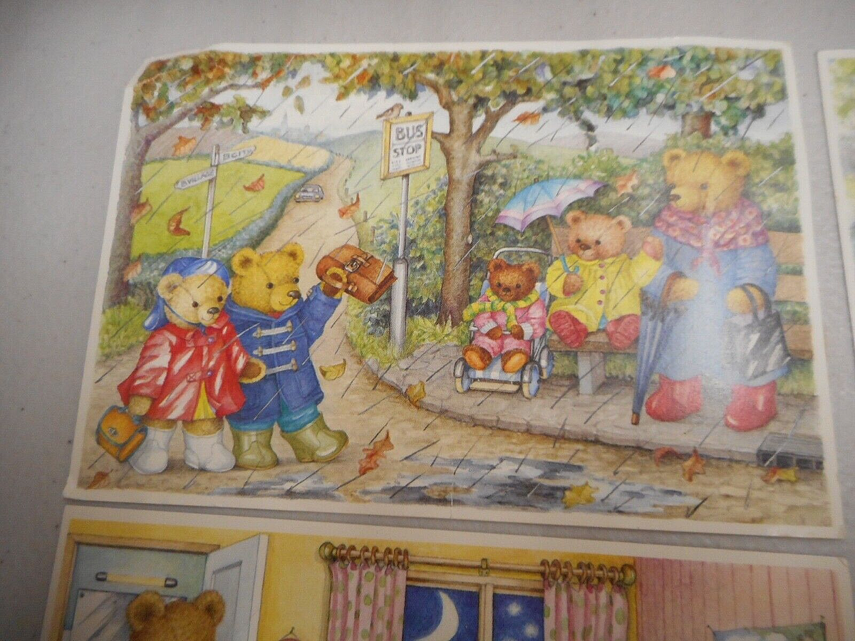 4 Vintage Teddy Bear Postcards - Holland-Ilona Hertzberger-The