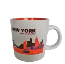 2013 Dunkin Donuts Destinations New York Runs On Dunkin Coffee Mug Cup