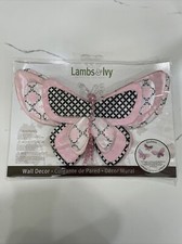 NEW Lambs  Ivy Duchess Butterfly Nursery Wall Decor/Wall Hanging H1