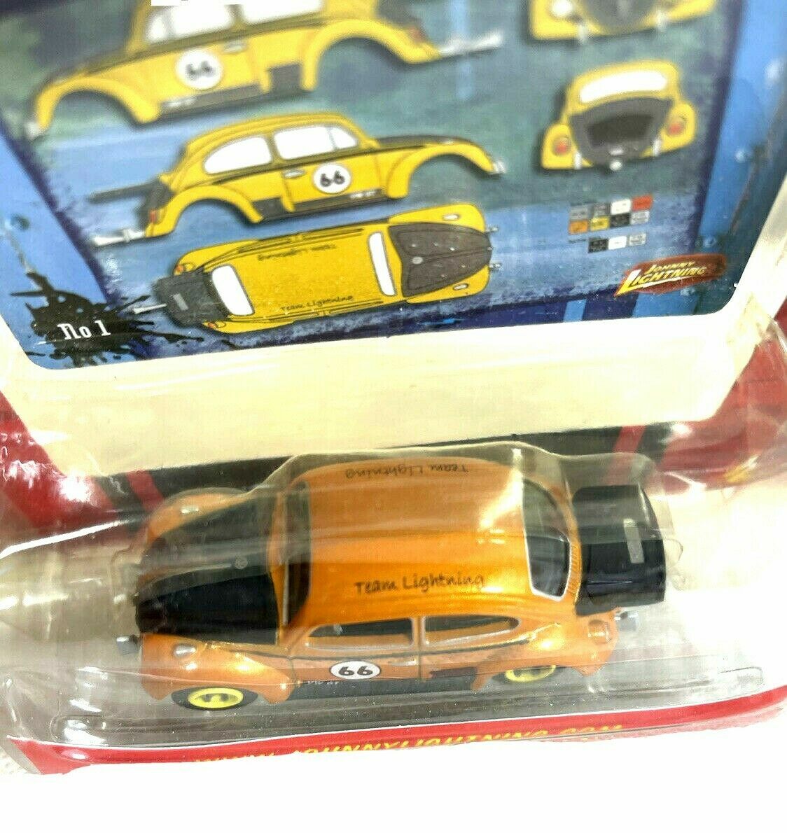VOLKSWAGEN RALLYE BEETLE 1966 CABRIOLET '66 1/64 JOHNNY