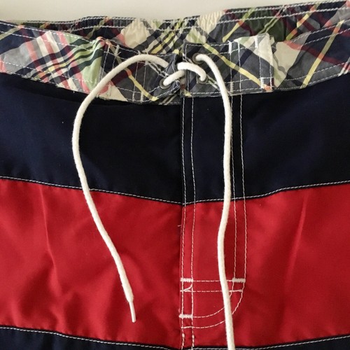 New Polo RALPH LAUREN Swim Trunks Board Shorts Swimsuit Red Blue Boys L 16 - 18 - Picture 2 of 10