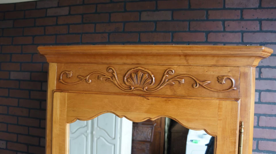 Armoire ~ Mirrored Door Wardrobe ~ Legacy Bonnetiere by Ethan Allen - Image 2 of 4