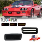 2 Smoke Switchback LED Front Turn Signal Corner Light For 1985-1992 Chevy Camaro