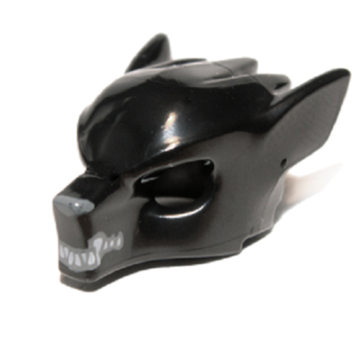 G069A Lego Wilhurt Minifigure Headgear Black Wolf Face Mask from