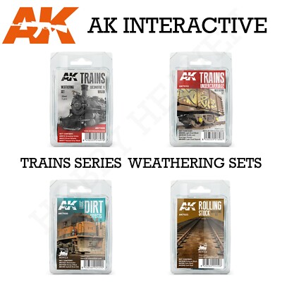 AK Interaktive Zug Serie Verwitterung Emaille Sets Vollsortiment