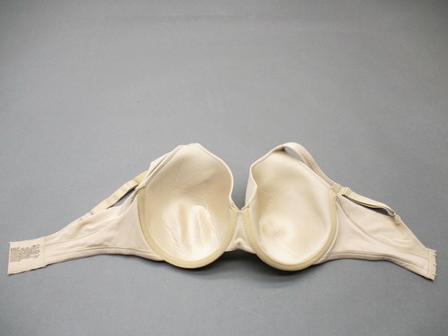 36DD Bali Womens Beige Underwire Lined Back Closure T-Shirt Demi Bra 6K - Picture 7 of 8