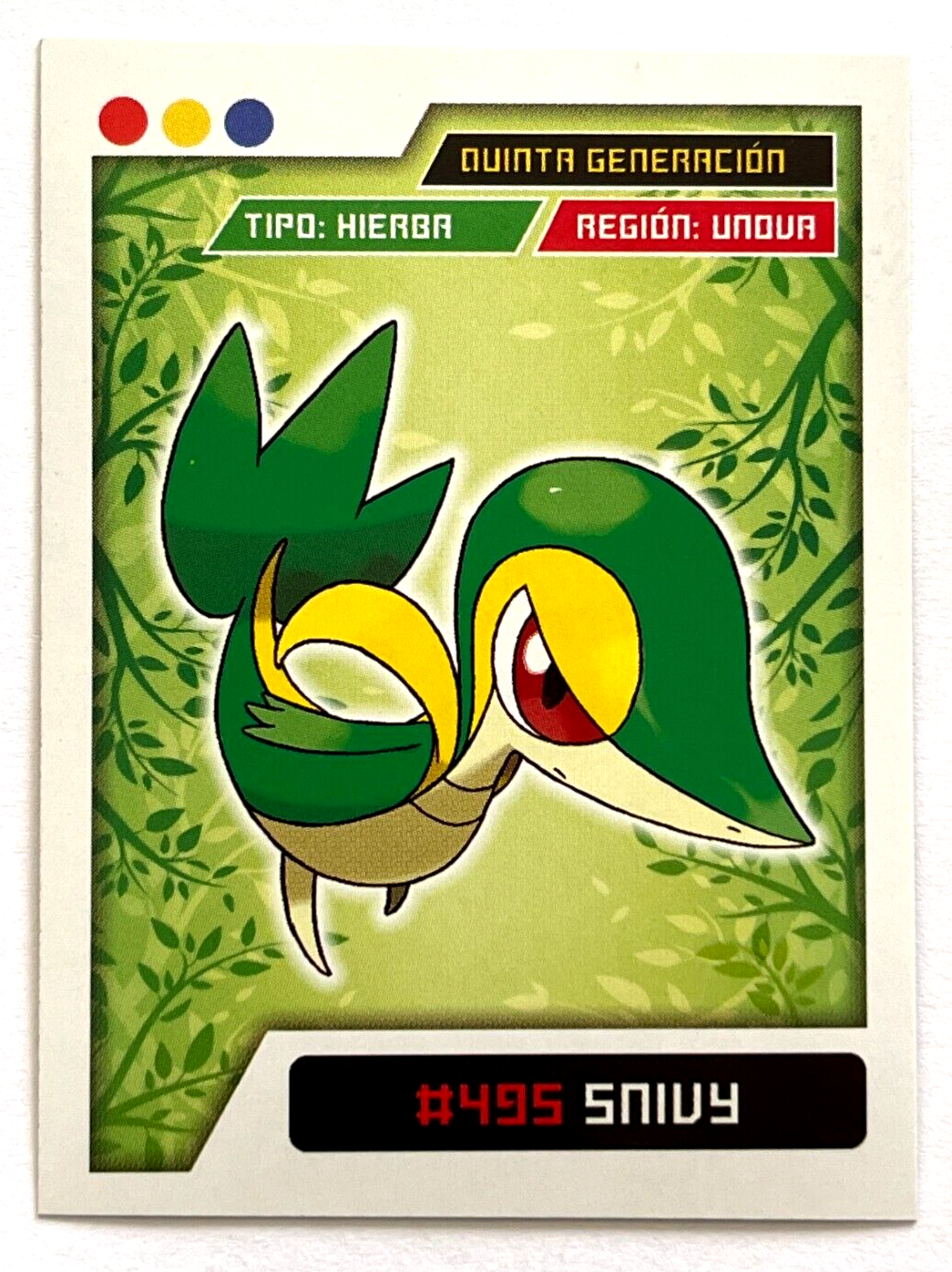 2024 POKEMON SCARLET & VIOLET EO Sticker #081 SNIVY Peru