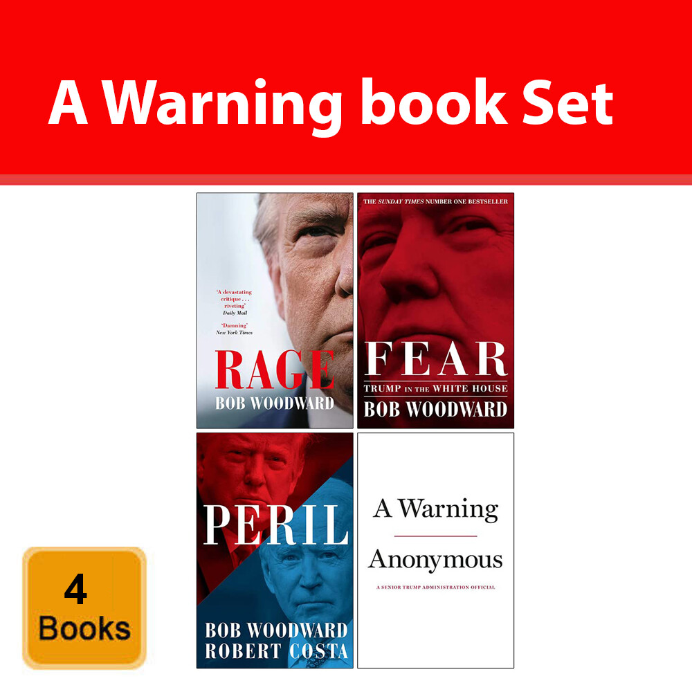 Rage, Fear Trump in the White House, Peril & A Warning 4 Books Collection Set