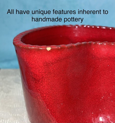 Vaso San Valentino Smith & Hawken 4” x 4” in ceramica rossa da giardino a forma di cuore nuovo con etichetta - Foto 6 di 15