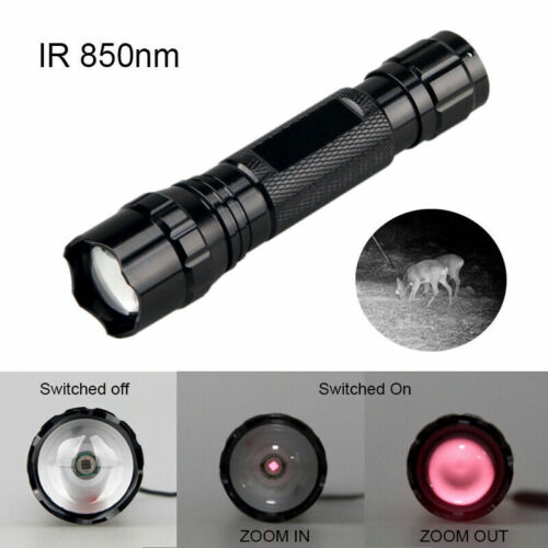 500Yards Laser Infrared IR 850nm/940nm LED Hunting Light Night Vision Gun Torch - Picture 11 of 15