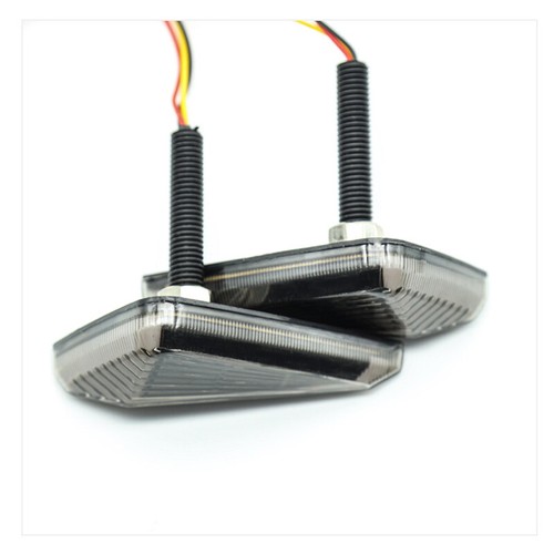 2XMotorcycle Turn Signal Light LED Flush Mount Amber White DRL Flowing Indicator - Picture 6 of 7