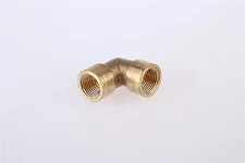 1/4" BSP Female Elbow Connection Pipe Brass Coupler Adapter 10 Pcs