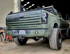 Toyota Tundra Truck .. Tailgate Tattered American Flag Graphic