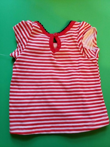 GIRLS INFANT NANNETTE KIDS STRIPED TEE AND HEART ROMPER SET SIZE 6-9 MONTHS NWT - Picture 10 of 12