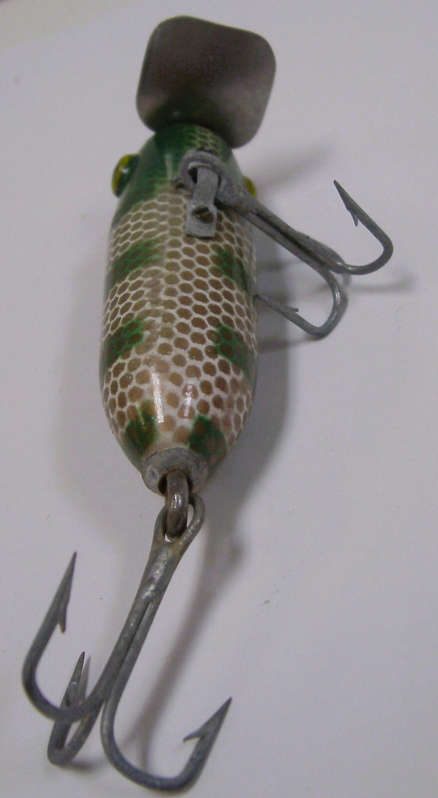 Vintage Rinehart Jinx Fishing Lure Green Striped w/ Box & Paper Work eBay