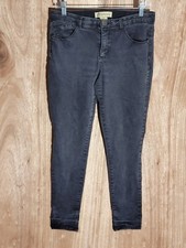 democracy jeans womens 8p skinny stretch ab technology mid rise charcoal gray