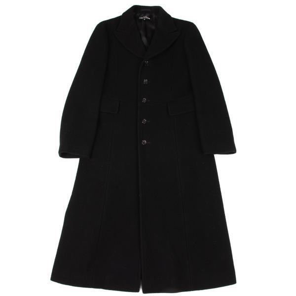 tricot COMME des GARCONS Wool Peaked Lapel Long Coat Size M