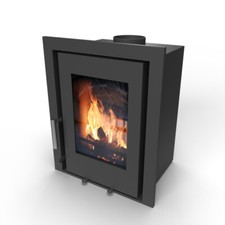 SALTFIRE CS5 CASSETTE WOOD COAL LOGS MULTIFUEL BURNING DEFRA INSET STOVE 5kW