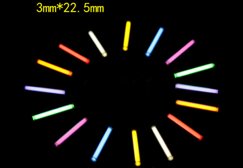 New 1pc 3X22.5mm Tube Night Luminous 25 Years Life Tube Singal Lamp Tube