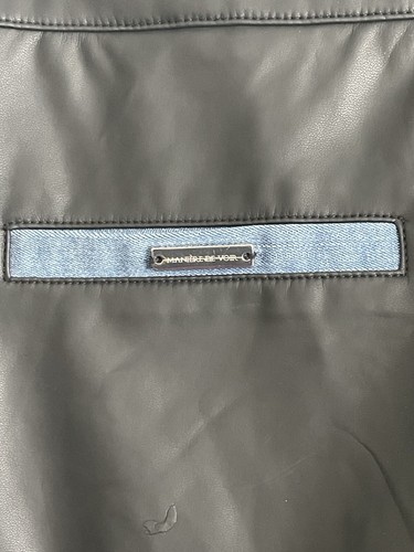 Maniere De Voir Cargo Pants Womens US 8 Black Blue Pockets Medium Wash NWT - Picture 10 of 13