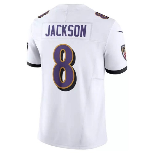 Herren #8 Lamar Jackson Purple Vapor F.U.S.E. Limitiertes Trikot - alle genäht - Bild 19 von 33