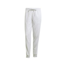 adidas Essentials 3Stripes Fleece Slim Pants Womens Grey Casual Athletic Bottoms