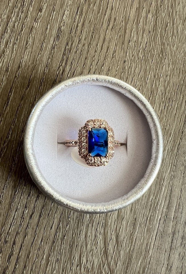 Bomb Party sapphire September Rose Gold ring size 7 RBP3011 | eBay