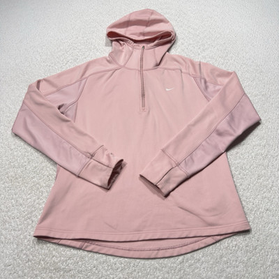 pink nike quarter zip womens