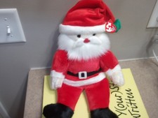 2000 Ty Beanie Buddy Soft Plush Santa Claus Christmas MINT TAGS