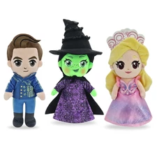 Wicked Plush Doll Movie 2025 Elphaba Glinda Fiyero 9" License Collectible Gift