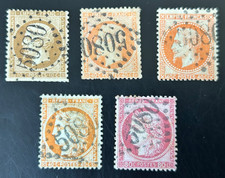 Timbre France Lot de 5 Ceres et Napoleon Obl GC 5080 Alexandrie Voir Scans