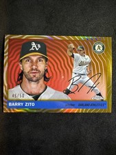 2025 Topps Chrome Platinum Barry Zito Gold Vibrations Refractor /50