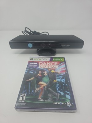 Xbox 360 Kinect Sensor Model 1414 + Dance Central NEW Sealed Game Untested