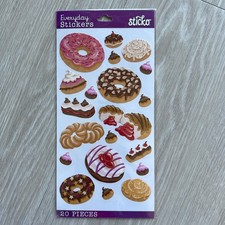 Donuts Sticker Sheet Sticko Scrapbooking Journaling