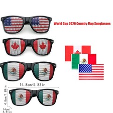 USA American/Mexico/Canada Flags Lens Retro Sunglasses Patriotic Glasses
