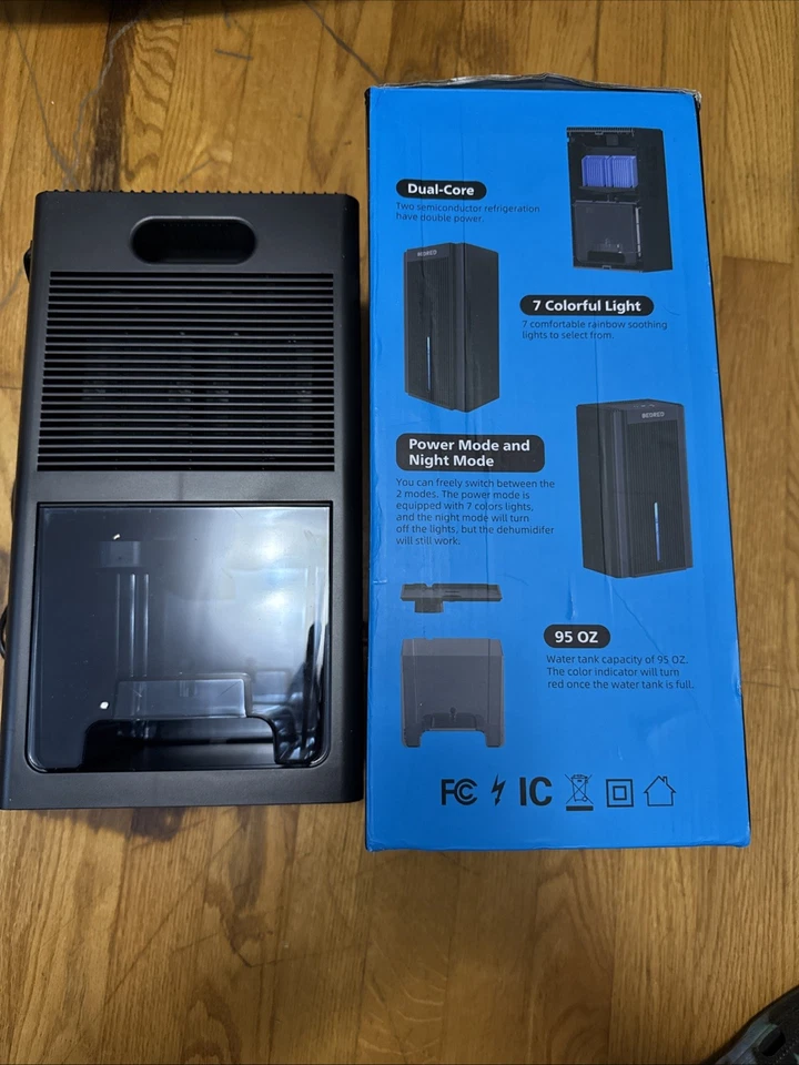 Deshumidificador Bedred Black CT11 95 oz tanque de agua silencioso y eficiente Foto 3 de 3