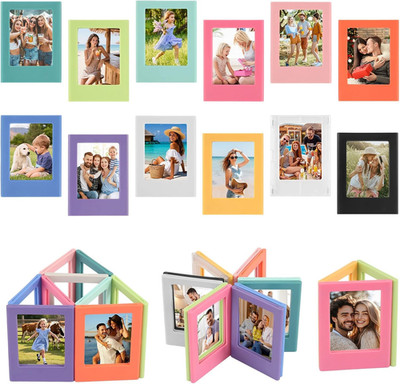 Magnetische Bilderrahmen Set für Fotos, hochwertig, bunt, 12 Stück, kreative Prä