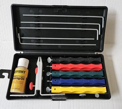 Lansky - Deluxe Knife Sharpening System- 5 Stone Sharpener LKCLX