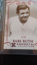 Leaf Babe Ruth Immortal Collection 2017 Serial Numbered 9/20 Baseball Card