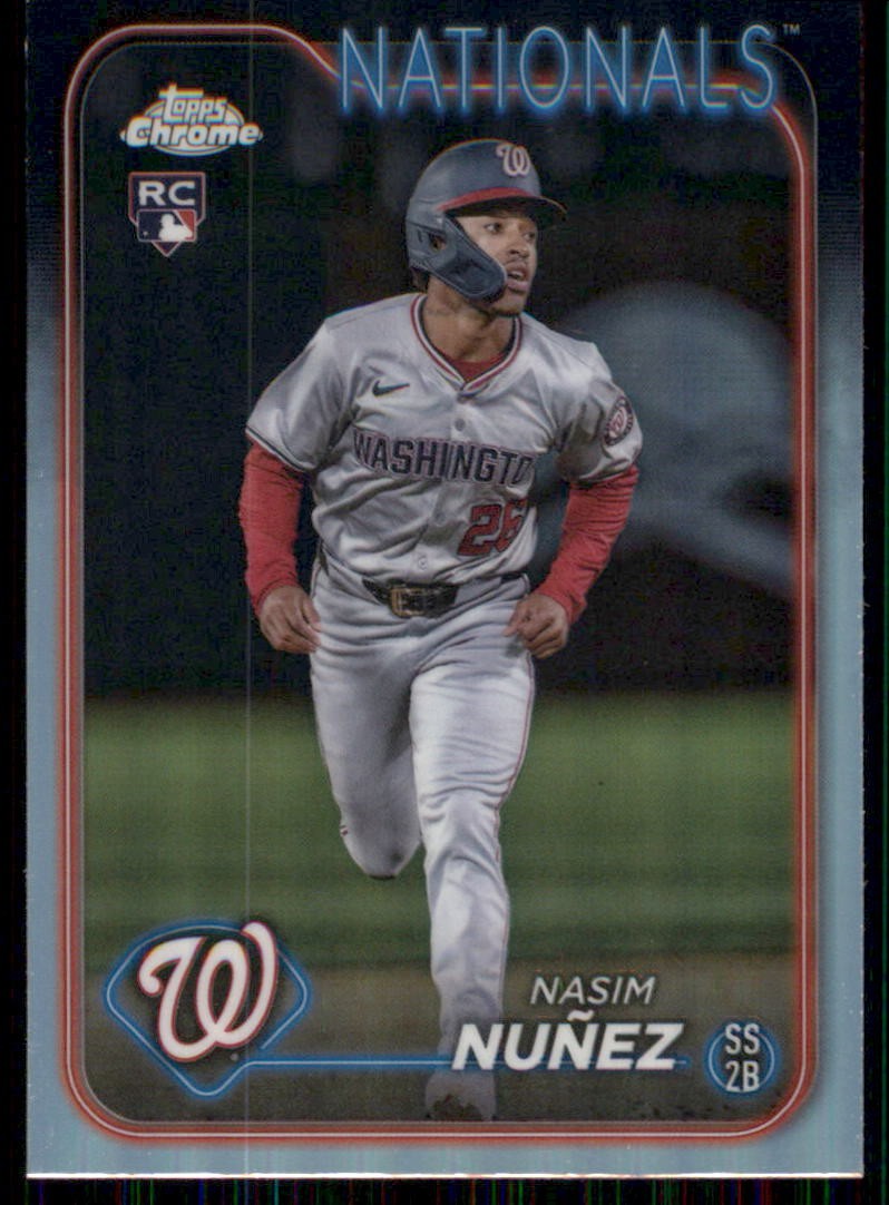NASIM NUÑEZ RC 2024 Topps Chrome Update Series #USC173 Refractor Nationals Paral